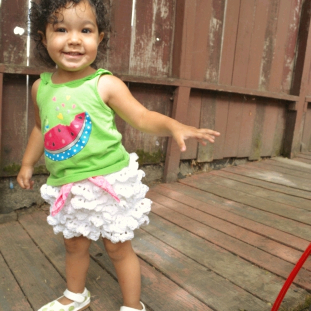 Crochet Ruffle Skirt